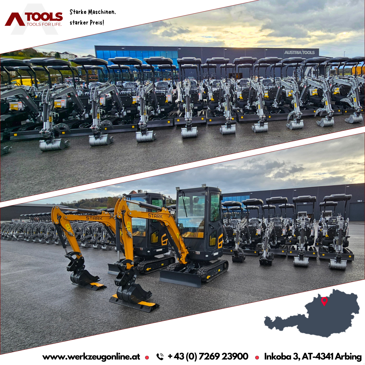 Minibagger del tipo Rhinoceros KS10-8 Mini-Bagger - Kompakt, leistungsstark 10 PS | 1 Zylinder - Motor, Neumaschine en Arbing (Imagen 3)